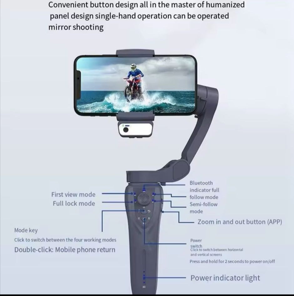 Stabilisateur Smartphone Tri Axial - Filmez comme un Pro !